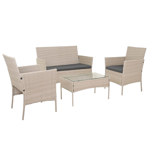 Beige set za sjedenje